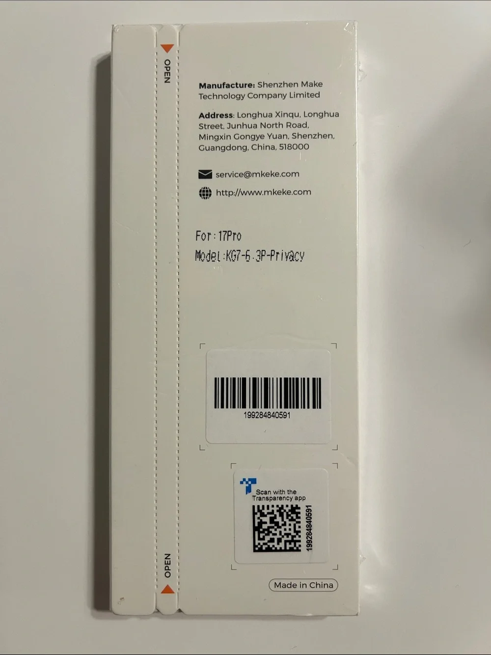 📱MKEKE Privacy Screen Protector for iPhone 17 Pro- 6.3 inch (3 Pack) anti spy NE